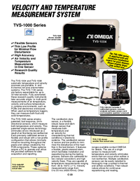 Thumbnail of document Data Sheet - TVS-1004 Air Velocity & Temperature Measurement System